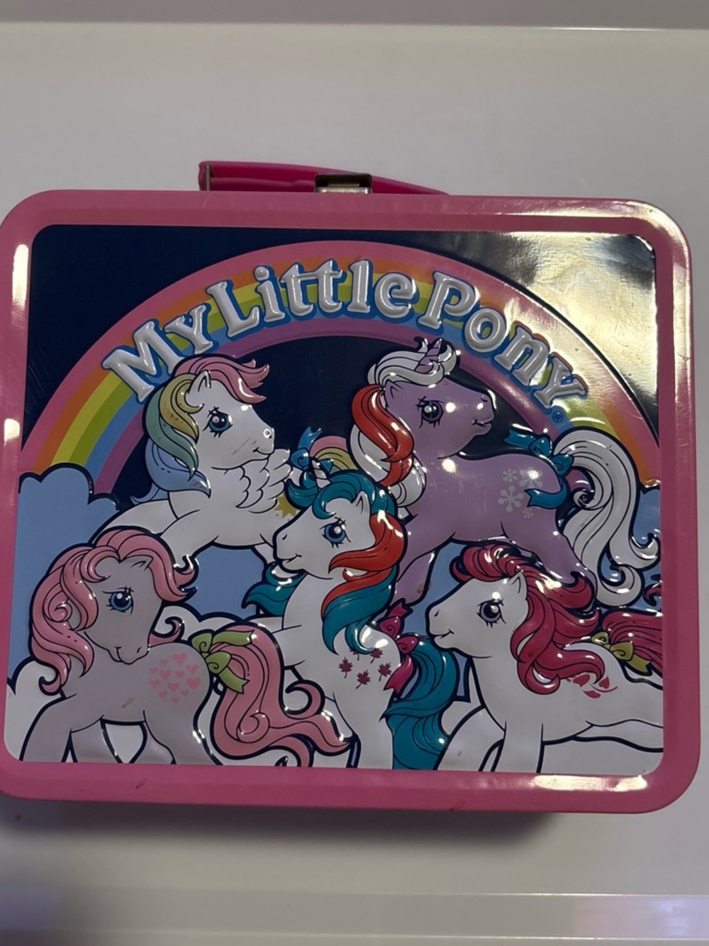 Loungefly My Little Pony Pink Rainbow Metal Lunchbox